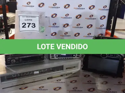 LOTE 273 - 01 APARELHO DE SOM MARCA PHILIPS, 02 CAIXAS DE SOM MULTIMÍDIA E 01 APARELHO HOME THEATER MARCA PHILCO. (NO ESTADO) ATENÇÃO! FAZER A VISITAÇÃO ANTES DE ARREMATAR, NÃO SABEMOS SE FUNCIONA, LEILÃO NÃO TEM GARANTIA E NEM DEVOLUÇÃO, SUJEITO A POSSÍVEIS AVARIAS VISÍVEIS/OCULTAS E/OU AUSÊNCIA DE COMPONENTES.