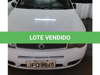 LOTE 123 - 01 VEÍCULO MARCA FIAT, MODELO PALIO 1.4 FLEX, FABRICAÇÃO 2005 ALCOOL/GASOLINA, 80CV, 5 MARCHAS 4 PORTAS COR BRANCA, PLACA: JFQ-9865 – RENAVAM 00858135078 – CHASSI Nº 9BD17140A62628372. (NO ESTADO DE CONSERVAÇÃO QUE SE ENCONTRA)