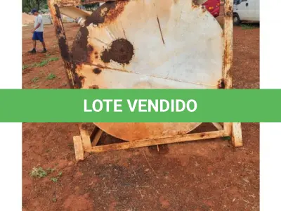 LOTE 142 - 01 CAIXA D'ÁGUA DO TIPO TAÇA RESERVATÓRIO COM CAPACIDADE DE 20.000 LITROS. (NO ESTADO DE CONSERVAÇÃO QUE SE ENCONTRA)