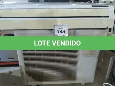 LOTE 141 - 01 CONDENSADORA DE 12.000 BTUS MARCA FUJITSU 01 EVAPORADORA MARCA JUJITSU. (NO ESTADO) ATENÇÃO! FAZER A VISITAÇÃO ANTES DE ARREMATAR, NÃO SABEMOS SE FUNCIONA, LEILÃO NÃO TEM GARANTIA E NEM DEVOLUÇÃO, SUJEITO A POSSÍVEIS AVARIAS VISÍVEIS/OCULTAS E/OU AUSÊNCIA DE COMPONENTES.