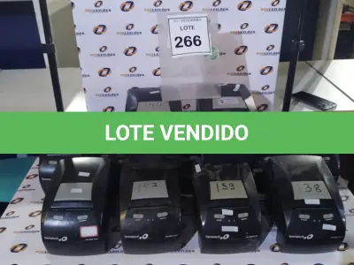 LOTE 266 - 11 IMPRESSORAS DE CUPOM PARA RETIRADA DE PEÇAS MARCA BEMATECH. (NO ESTADO) ATENÇÃO! FAZER A VISITAÇÃO ANTES DE ARREMATAR, NÃO SABEMOS SE FUNCIONA, LEILÃO NÃO TEM GARANTIA E NEM DEVOLUÇÃO, SUJEITO A POSSÍVEIS AVARIAS VISÍVEIS/OCULTAS E/OU AUSÊNCIA DE COMPONENTES.