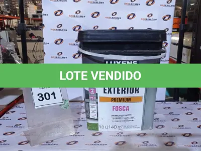 LOTE 301 - 01 BALDE DE TINTA ACRÍLICA EXTERIOR PREMIUM DE 18L ORGAND FOSCO MARCA LUXENS. (NO ESTADO) ATENÇÃO! FAZER A VISITAÇÃO ANTES DE ARREMATAR, NÃO SABEMOS SE FUNCIONA, LEILÃO NÃO TEM GARANTIA E NEM DEVOLUÇÃO, SUJEITO A POSSÍVEIS AVARIAS VISÍVEIS/OCULTAS E/OU AUSÊNCIA DE COMPONENTES.