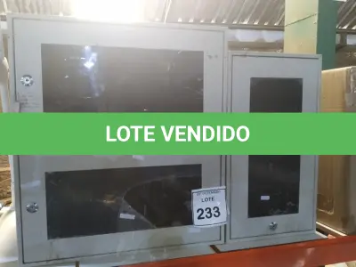 LOTE 233 - 03 MINIS RACKS DE REDE COM PORTA DE ACRÍLICO E FECHADURA. (NO ESTADO) ATENÇÃO! FAZER A VISITAÇÃO ANTES DE ARREMATAR, NÃO SABEMOS SE FUNCIONA, LEILÃO NÃO TEM GARANTIA E NEM DEVOLUÇÃO, SUJEITO A POSSÍVEIS AVARIAS VISÍVEIS/OCULTAS E/OU AUSÊNCIA DE COMPONENTES.