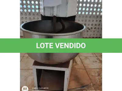 LOTE 095 - 01 AMASSADEIRA QUALQUER TIPO DE MASSA PANIFICAÇÃO, CAPACIDADE 50KG DE FARINHA E 80KG DE MASSA PRONTA, GRADE DE PROTEÇÃO, BACIA EM AÇO INOX. MARCA: SCHEFLER. (NO ESTADO DE CONSERVAÇÃO QUE SE ENCONTRA)