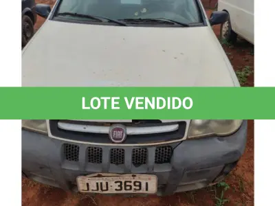LOTE 119 - 01 VEÍCULO AUTOMOTOR, MARCA: FIAT/ STRADA FIRE, FLEX 1.4 CS, TIPO: PICK UP, COR BRANCA MODELO: 2010/2011, BICOMBUSTÍVEL, 02 PORTAS LATERAIS PLACA JJU- 3691, RENAVAM 00234358750, CHASSI Nº 9BD27803MB7306242. (NO ESTADO DE CONSERVAÇÃO QUE SE ENCONTRA)
