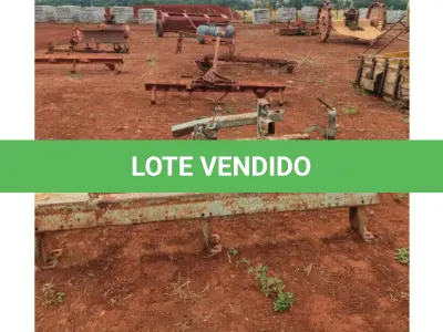 LOTE 115 - 19 INTENS DE IMPLEMENTOS AGRÍCOLAS, SENDO: 01 PULVERIZADOR DE INSETICIDA MARCA JACTO; 01 GRADE ARADORA; 01 ROÇADEIRA DE ARRASTRO MARCA AURE INRODA-SP 02; 02 PLANTADEIRAS E ADUBADEIRAS; 01 CULTIVADOR /ADUBADOR P/ PLANTIO C/ 4 DISCOS DUPLOS. C/ RESERVATORIO DUAS CAIXAS SIMPLES CHASSI 290CM MOD. ACD 4/2 (2900 MARCA BALDAN); 01 COLHEDEITADEIRA E PICADORA CARACTERISTICAS: CAPACIDADE DE PRODUÇÃO DE 20 A 25 TONELADAS OPÇÕES DE CORTE DE 5/8/11/14MM C/ AFIADOR DE FACAS E PINOS; 01 GRADE NIVELADORA; 02 ARADOS DE 03 DISCOS - MARCA IMASA; 01 CARROÇA DE MADEIRA; 01 GRADE ESTEREOADEIRA – ARADO; 01 ROÇADEIRA MASSEY PERKINS, MOD. 681; 02 GRADES ESTEREOADEIRA – ARADO; 02 LÂMINAS DE TRATOR; 01 BETONEIRA METALPAMA E 01 MISTURADOR DE RAÇÃO COM CAP. P/ 1000KG S/MOTOR, MARCA INCOMAGRI NOGUEIRA. (NO ESTADO DE CONSERVAÇÃO QUE SE ENCONTRAM)
