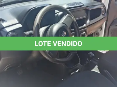 LOTE 428 - 01 FIAT STRADA ENDURANCE A ALCOOL/GASOLINA; ANO 2021/2022 NA  COR BRANCA. (NO ESTADO)