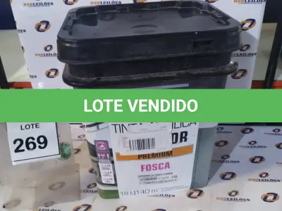 LOTE 269 - 01 BALDE DE TINTA ACRÍLICA EXTERIOR PREMIUM DE 18L MONUMENTO FOSCO. (NO ESTADO) ATENÇÃO! FAZER A VISITAÇÃO ANTES DE ARREMATAR, NÃO SABEMOS SE FUNCIONA, LEILÃO NÃO TEM GARANTIA E NEM DEVOLUÇÃO, SUJEITO A POSSÍVEIS AVARIAS VISÍVEIS/OCULTAS E/OU AUSÊNCIA DE COMPONENTES.