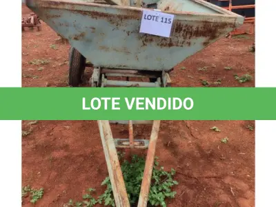 LOTE 115 - 19 INTENS DE IMPLEMENTOS AGRÍCOLAS, SENDO: 01 PULVERIZADOR DE INSETICIDA MARCA JACTO; 01 GRADE ARADORA; 01 ROÇADEIRA DE ARRASTRO MARCA AURE INRODA-SP 02; 02 PLANTADEIRAS E ADUBADEIRAS; 01 CULTIVADOR /ADUBADOR P/ PLANTIO C/ 4 DISCOS DUPLOS. C/ RESERVATORIO DUAS CAIXAS SIMPLES CHASSI 290CM MOD. ACD 4/2 (2900 MARCA BALDAN); 01 COLHEDEITADEIRA E PICADORA CARACTERISTICAS: CAPACIDADE DE PRODUÇÃO DE 20 A 25 TONELADAS OPÇÕES DE CORTE DE 5/8/11/14MM C/ AFIADOR DE FACAS E PINOS; 01 GRADE NIVELADORA; 02 ARADOS DE 03 DISCOS - MARCA IMASA; 01 CARROÇA DE MADEIRA; 01 GRADE ESTEREOADEIRA – ARADO; 01 ROÇADEIRA MASSEY PERKINS, MOD. 681; 02 GRADES ESTEREOADEIRA – ARADO; 02 LÂMINAS DE TRATOR; 01 BETONEIRA METALPAMA E 01 MISTURADOR DE RAÇÃO COM CAP. P/ 1000KG S/MOTOR, MARCA INCOMAGRI NOGUEIRA. (NO ESTADO DE CONSERVAÇÃO QUE SE ENCONTRAM)