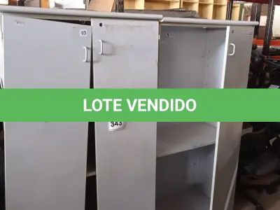 LOTE 343 - 02 ARMÁRIOS ALTOS PARA ESCRITÓRIO. (NO ESTADO) ATENÇÃO! FAZER A VISITAÇÃO ANTES DE ARREMATAR, NÃO SABEMOS SE FUNCIONA, LEILÃO NÃO TEM GARANTIA E NEM DEVOLUÇÃO, SUJEITO A POSSÍVEIS AVARIAS VISÍVEIS/OCULTAS E/OU AUSÊNCIA DE COMPONENTES.