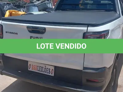 LOTE 428 - 01 FIAT STRADA ENDURANCE A ALCOOL/GASOLINA; ANO 2021/2022 NA  COR BRANCA. (NO ESTADO)