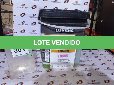 LOTE 301 - 01 BALDE DE TINTA ACRÍLICA EXTERIOR PREMIUM DE 18L ORGAND FOSCO MARCA LUXENS. (NO ESTADO) ATENÇÃO! FAZER A VISITAÇÃO ANTES DE ARREMATAR, NÃO SABEMOS SE FUNCIONA, LEILÃO NÃO TEM GARANTIA E NEM DEVOLUÇÃO, SUJEITO A POSSÍVEIS AVARIAS VISÍVEIS/OCULTAS E/OU AUSÊNCIA DE COMPONENTES.