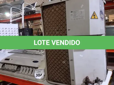 LOTE 304 - 01 AR-CONDICIONADO MARCA CARRIER. (NO ESTADO) ATENÇÃO! FAZER A VISITAÇÃO ANTES DE ARREMATAR, NÃO SABEMOS SE FUNCIONA, LEILÃO NÃO TEM GARANTIA E NEM DEVOLUÇÃO, SUJEITO A POSSÍVEIS AVARIAS VISÍVEIS/OCULTAS E/OU AUSÊNCIA DE COMPONENTES.