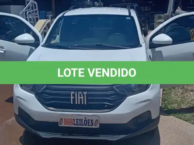 LOTE 428 - 01 FIAT STRADA ENDURANCE A ALCOOL/GASOLINA; ANO 2021/2022 NA  COR BRANCA. (NO ESTADO)