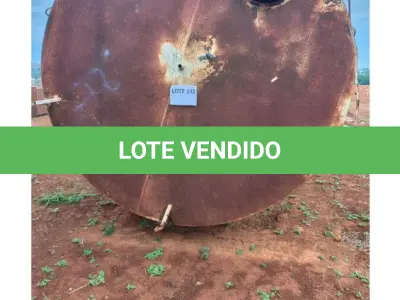 LOTE 142 - 01 CAIXA D'ÁGUA DO TIPO TAÇA RESERVATÓRIO COM CAPACIDADE DE 20.000 LITROS. (NO ESTADO DE CONSERVAÇÃO QUE SE ENCONTRA)