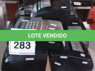 LOTE 283 - 11 IMPRESSORAS DE CUPOM PARA RETIRADA DE PEÇAS MARCA BEMATECH E 01 RELÓGIO DE PONTO. (NO ESTADO) ATENÇÃO! FAZER A VISITAÇÃO ANTES DE ARREMATAR, NÃO SABEMOS SE FUNCIONA, LEILÃO NÃO TEM GARANTIA E NEM DEVOLUÇÃO, SUJEITO A POSSÍVEIS AVARIAS VISÍVEIS/OCULTAS E/OU AUSÊNCIA DE COMPONENTES.