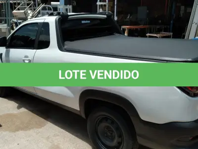 LOTE 428 - 01 FIAT STRADA ENDURANCE A ALCOOL/GASOLINA; ANO 2021/2022 NA  COR BRANCA. (NO ESTADO)