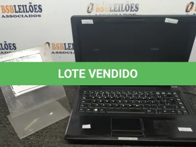 LOTE 264 - 01 NOTEBOOK MARCA CCE COM FONTE. (NO ESTADO) ATENÇÃO! FAZER A VISITAÇÃO ANTES DE ARREMATAR, NÃO SABEMOS SE FUNCIONA, LEILÃO NÃO TEM GARANTIA E NEM DEVOLUÇÃO, SUJEITO A POSSÍVEIS AVARIAS VISÍVEIS/OCULTAS E/OU AUSÊNCIA DE COMPONENTES.
