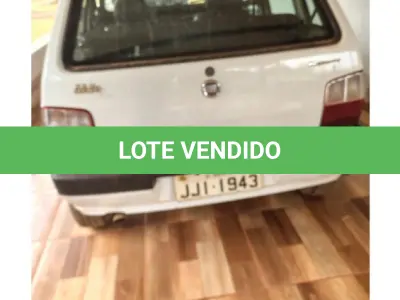 LOTE 130 - 01 VEÍCULO FIAT/UNO MILE 1.0, 66CV, FLEX, 4 PORTAS, MODELO ECONOMY. ANO/MODELO: 2012/2012,  RENAVAM: 00451088476 CHASSI: 9BD15822AC6676289. PLACA JJI 1943 - (NO ESTADO DE CONSERVAÇÃO QUE SE ENCONTRA)