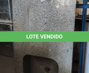LOTE 263 - 01 PIA EM MÁRMORE COM 01 CUBA INOX 1,70X0,60. (NO ESTADO) ATENÇÃO! FAZER A VISITAÇÃO ANTES DE ARREMATAR, NÃO SABEMOS SE FUNCIONA, LEILÃO NÃO TEM GARANTIA E NEM DEVOLUÇÃO, SUJEITO A POSSÍVEIS AVARIAS VISÍVEIS/OCULTAS E/OU AUSÊNCIA DE COMPONENTES.