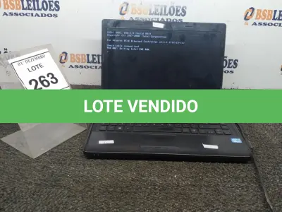 LOTE 263 - 01 NOTEBOOK MARCA LG. (NO ESTADO) ATENÇÃO! FAZER A VISITAÇÃO ANTES DE ARREMATAR, NÃO SABEMOS SE FUNCIONA, LEILÃO NÃO TEM GARANTIA E NEM DEVOLUÇÃO, SUJEITO A POSSÍVEIS AVARIAS VISÍVEIS/OCULTAS E/OU AUSÊNCIA DE COMPONENTES.
