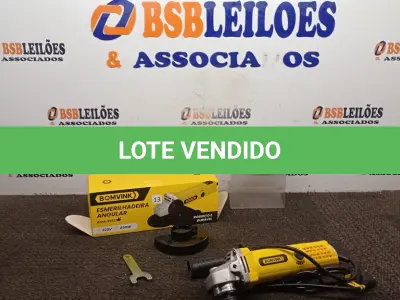 LOTE 309 - 01 ESMERILHADEIRA ANGULAR 220V. (NO ESTADO) ATENÇÃO! FAZER A VISITAÇÃO ANTES DE ARREMATAR, NÃO SABEMOS SE FUNCIONA, LEILÃO NÃO TEM GARANTIA E NEM DEVOLUÇÃO, SUJEITO A POSSÍVEIS AVARIAS VISÍVEIS/OCULTAS E/OU AUSÊNCIA DE COMPONENTES.