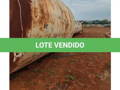LOTE 142 - 01 CAIXA D'ÁGUA DO TIPO TAÇA RESERVATÓRIO COM CAPACIDADE DE 20.000 LITROS. (NO ESTADO DE CONSERVAÇÃO QUE SE ENCONTRA)
