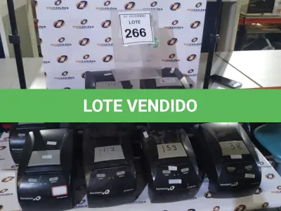 LOTE 266 - 11 IMPRESSORAS DE CUPOM PARA RETIRADA DE PEÇAS MARCA BEMATECH. (NO ESTADO) ATENÇÃO! FAZER A VISITAÇÃO ANTES DE ARREMATAR, NÃO SABEMOS SE FUNCIONA, LEILÃO NÃO TEM GARANTIA E NEM DEVOLUÇÃO, SUJEITO A POSSÍVEIS AVARIAS VISÍVEIS/OCULTAS E/OU AUSÊNCIA DE COMPONENTES.