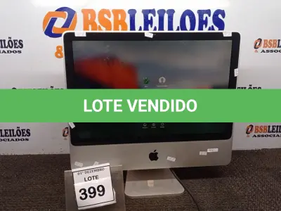 LOTE 399 - 01 IMAC APPLE. (NO ESTADO) ATENÇÃO! FAZER A VISITAÇÃO ANTES DE ARREMATAR, NÃO SABEMOS SE FUNCIONA, LEILÃO NÃO TEM GARANTIA E NEM DEVOLUÇÃO, SUJEITO A POSSÍVEIS AVARIAS VISÍVEIS/OCULTAS E/OU AUSÊNCIA DE COMPONENTES.