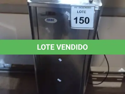 LOTE 150 - 01 BEBEDOURO EM INOX MARCA IBBL. (NO ESTADO) ATENÇÃO! FAZER A VISITAÇÃO ANTES DE ARREMATAR, NÃO SABEMOS SE FUNCIONA, LEILÃO NÃO TEM GARANTIA E NEM DEVOLUÇÃO, SUJEITO A POSSÍVEIS AVARIAS VISÍVEIS/OCULTAS E/OU AUSÊNCIA DE COMPONENTES.