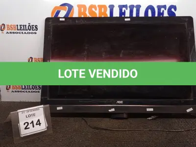 LOTE 214 - 02 TVS LCD 32’’ MARCAS PANASONIC E AOC. (NO ESTADO) ATENÇÃO! FAZER A VISITAÇÃO ANTES DE ARREMATAR, NÃO SABEMOS SE FUNCIONA, LEILÃO NÃO TEM GARANTIA E NEM DEVOLUÇÃO, SUJEITO A POSSÍVEIS AVARIAS VISÍVEIS/OCULTAS E/OU AUSÊNCIA DE COMPONENTES.