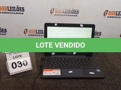 LOTE 030 - 01 NOTEBOOK 16GB TELA 11.6’’ COM FONTE. (NO ESTADO) ATENÇÃO! FAZER A VISITAÇÃO ANTES DE ARREMATAR, NÃO SABEMOS SE FUNCIONA, LEILÃO NÃO TEM GARANTIA E NEM DEVOLUÇÃO, SUJEITO A POSSÍVEIS AVARIAS VISÍVEIS/OCULTAS E/OU AUSÊNCIA DE COMPONENTES.