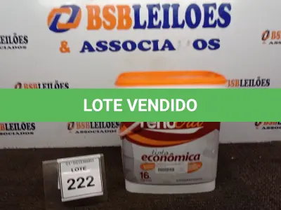LOTE 222 - 01 LATA DE TINTA ECONÔMICA DE 16L NA COR BRANCO NEVE MARCA RENOCRIL. (NO ESTADO) ATENÇÃO! FAZER A VISITAÇÃO ANTES DE ARREMATAR, NÃO SABEMOS SE FUNCIONA, LEILÃO NÃO TEM GARANTIA E NEM DEVOLUÇÃO, SUJEITO A POSSÍVEIS AVARIAS VISÍVEIS/OCULTAS E/OU AUSÊNCIA DE COMPONENTES.