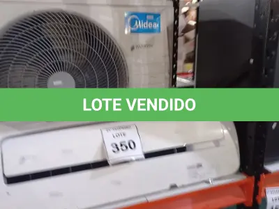 LOTE 350 - 01 AR-CONDICIONADO MARCA MIDEA 9000 BTU/H. (NO ESTADO) ATENÇÃO! FAZER A VISITAÇÃO ANTES DE ARREMATAR, NÃO SABEMOS SE FUNCIONA, LEILÃO NÃO TEM GARANTIA E NEM DEVOLUÇÃO, SUJEITO A POSSÍVEIS AVARIAS VISÍVEIS/OCULTAS E/OU AUSÊNCIA DE COMPONENTES.