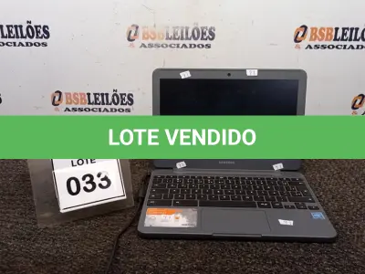 LOTE 033 - 01 NOTEBOOK 16GB TELA 11.6’’. (NO ESTADO) ATENÇÃO! FAZER A VISITAÇÃO ANTES DE ARREMATAR, NÃO SABEMOS SE FUNCIONA, LEILÃO NÃO TEM GARANTIA E NEM DEVOLUÇÃO, SUJEITO A POSSÍVEIS AVARIAS VISÍVEIS/OCULTAS E/OU AUSÊNCIA DE COMPONENTES.