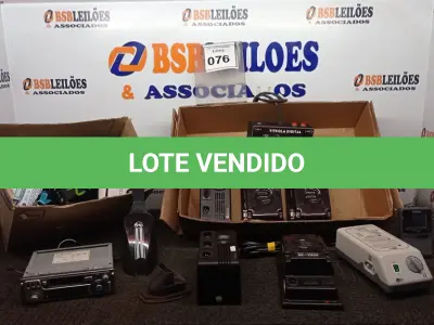 LOTE 076 - 01 LOTE COM VÁRIAS FONTES AUTOMÁTICAS, BOMBA DE PRESSÃO ALTERNADA, CABOS E ELETRÔNICOS DIVERSOS. (NO ESTADO) ATENÇÃO! FAZER A VISITAÇÃO ANTES DE ARREMATAR, NÃO SABEMOS SE FUNCIONA, LEILÃO NÃO TEM GARANTIA E NEM DEVOLUÇÃO, SUJEITO A POSSÍVEIS AVARIAS VISÍVEIS/OCULTAS E/OU AUSÊNCIA DE COMPONENTES.