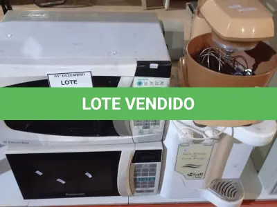 LOTE 062 - 01 BATEDEIRA MARCA ARNO, 01 PURIFICADOR DE ÁGUA MARCA SOFT E 02 MICRO-ONDAS MARCAS PANASONIC E ELECTROLUX. (NO ESTADO) ATENÇÃO! FAZER A VISITAÇÃO ANTES DE ARREMATAR, NÃO SABEMOS SE FUNCIONA, LEILÃO NÃO TEM GARANTIA E NEM DEVOLUÇÃO, SUJEITO A POSSÍVEIS AVARIAS VISÍVEIS/OCULTAS E/OU AUSÊNCIA DE COMPONENTES.