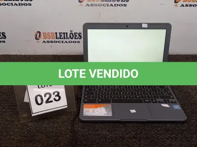 LOTE 023 - 01 NOTEBOOK 16GB TELA 11.6’’. (NO ESTADO) ATENÇÃO! FAZER A VISITAÇÃO ANTES DE ARREMATAR, NÃO SABEMOS SE FUNCIONA, LEILÃO NÃO TEM GARANTIA E NEM DEVOLUÇÃO, SUJEITO A POSSÍVEIS AVARIAS VISÍVEIS/OCULTAS E/OU AUSÊNCIA DE COMPONENTES.