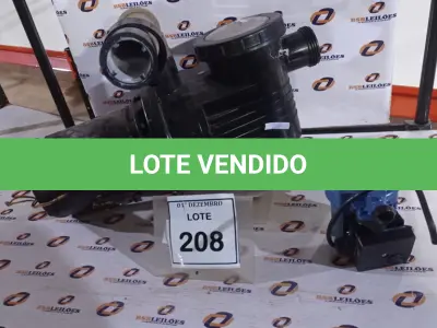 LOTE 208 - 01 MOTOR DE INDUÇÃO MONOFÁSICO E 01 BOMBA PRESSURIZADORA. (NO ESTADO) ATENÇÃO! FAZER A VISITAÇÃO ANTES DE ARREMATAR, NÃO SABEMOS SE FUNCIONA, LEILÃO NÃO TEM GARANTIA E NEM DEVOLUÇÃO, SUJEITO A POSSÍVEIS AVARIAS VISÍVEIS/OCULTAS E/OU AUSÊNCIA DE COMPONENTES.