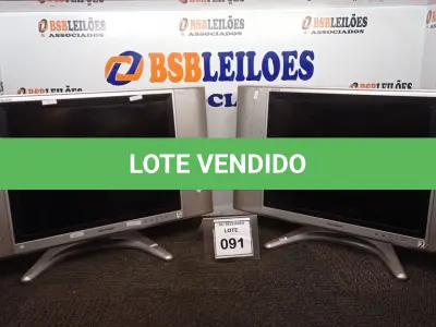 LOTE 091 - 02 TVS MARCA SHARP. (NO ESTADO) ATENÇÃO! FAZER A VISITAÇÃO ANTES DE ARREMATAR, NÃO SABEMOS SE FUNCIONA, LEILÃO NÃO TEM GARANTIA E NEM DEVOLUÇÃO, SUJEITO A POSSÍVEIS AVARIAS VISÍVEIS/OCULTAS E/OU AUSÊNCIA DE COMPONENTES.