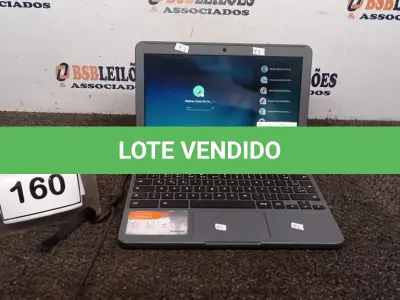 LOTE 160 - 01 NOTEBOOK 16GB TELA 11.6’’. (NO ESTADO) ATENÇÃO! FAZER A VISITAÇÃO ANTES DE ARREMATAR, NÃO SABEMOS SE FUNCIONA, LEILÃO NÃO TEM GARANTIA E NEM DEVOLUÇÃO, SUJEITO A POSSÍVEIS AVARIAS VISÍVEIS/OCULTAS E/OU AUSÊNCIA DE COMPONENTES.