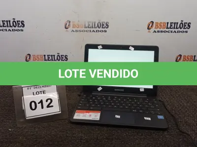 LOTE 012 - 01 NOTEBOOK 16GB TELA 11.6’’. (NO ESTADO) ATENÇÃO! FAZER A VISITAÇÃO ANTES DE ARREMATAR, NÃO SABEMOS SE FUNCIONA, LEILÃO NÃO TEM GARANTIA E NEM DEVOLUÇÃO, SUJEITO A POSSÍVEIS AVARIAS VISÍVEIS/OCULTAS E/OU AUSÊNCIA DE COMPONENTES.