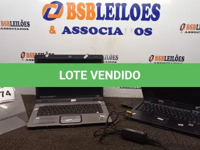 LOTE 074 - 01 NOTEBOOK MARCA HP. (NO ESTADO) ATENÇÃO! FAZER A VISITAÇÃO ANTES DE ARREMATAR, NÃO SABEMOS SE FUNCIONA, LEILÃO NÃO TEM GARANTIA E NEM DEVOLUÇÃO, SUJEITO A POSSÍVEIS AVARIAS VISÍVEIS/OCULTAS E/OU AUSÊNCIA DE COMPONENTES.