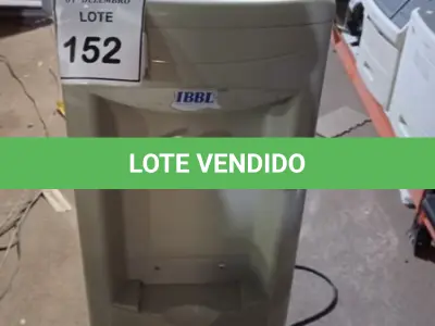 LOTE 152 - 01 BEBEDOURO PARA GARRAFÃO MARCA IBBL. (NO ESTADO) ATENÇÃO! FAZER A VISITAÇÃO ANTES DE ARREMATAR, NÃO SABEMOS SE FUNCIONA, LEILÃO NÃO TEM GARANTIA E NEM DEVOLUÇÃO, SUJEITO A POSSÍVEIS AVARIAS VISÍVEIS/OCULTAS E/OU AUSÊNCIA DE COMPONENTES.