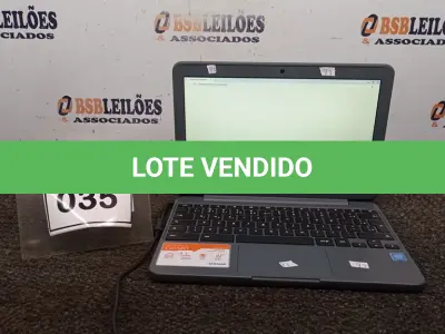 LOTE 035 - 01 NOTEBOOK 16GB TELA 11.6’’. (NO ESTADO) ATENÇÃO! FAZER A VISITAÇÃO ANTES DE ARREMATAR, NÃO SABEMOS SE FUNCIONA, LEILÃO NÃO TEM GARANTIA E NEM DEVOLUÇÃO, SUJEITO A POSSÍVEIS AVARIAS VISÍVEIS/OCULTAS E/OU AUSÊNCIA DE COMPONENTES.