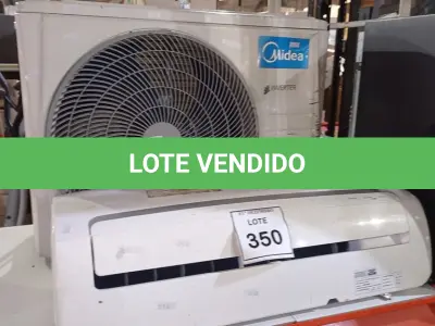 LOTE 350 - 01 AR-CONDICIONADO MARCA MIDEA 9000 BTU/H. (NO ESTADO) ATENÇÃO! FAZER A VISITAÇÃO ANTES DE ARREMATAR, NÃO SABEMOS SE FUNCIONA, LEILÃO NÃO TEM GARANTIA E NEM DEVOLUÇÃO, SUJEITO A POSSÍVEIS AVARIAS VISÍVEIS/OCULTAS E/OU AUSÊNCIA DE COMPONENTES.