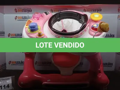 LOTE 114 - 01 ANDADOR PARA CRIANÇA. (NO ESTADO) ATENÇÃO! FAZER A VISITAÇÃO ANTES DE ARREMATAR, NÃO SABEMOS SE FUNCIONA, LEILÃO NÃO TEM GARANTIA E NEM DEVOLUÇÃO, SUJEITO A POSSÍVEIS AVARIAS VISÍVEIS/OCULTAS E/OU AUSÊNCIA DE COMPONENTES.