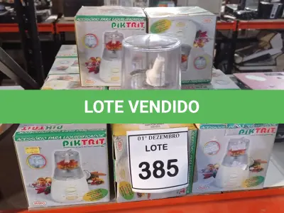 LOTE 385 - 14 ACESSÓRIOS PARA LIQUIDIFICADOR MARCA PIKTRIT. (NO ESTADO) ATENÇÃO! FAZER A VISITAÇÃO ANTES DE ARREMATAR, NÃO SABEMOS SE FUNCIONA, LEILÃO NÃO TEM GARANTIA E NEM DEVOLUÇÃO, SUJEITO A POSSÍVEIS AVARIAS VISÍVEIS/OCULTAS E/OU AUSÊNCIA DE COMPONENTES.