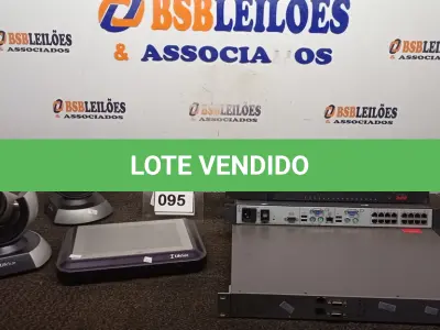 LOTE 095 - 03 SWITCHES, 01 EQUIPAMENTO DE TELECOMUNICAÇÕES E 01 EQUIPAMENTO PARA VIDEOCONFERÊNCIA. (NO ESTADO) ATENÇÃO! FAZER A VISITAÇÃO ANTES DE ARREMATAR, NÃO SABEMOS SE FUNCIONA, LEILÃO NÃO TEM GARANTIA E NEM DEVOLUÇÃO, SUJEITO A POSSÍVEIS AVARIAS VISÍVEIS/OCULTAS E/OU AUSÊNCIA DE COMPONENTES.