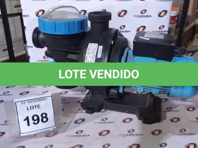 LOTE 198 - 01 MOTOR DE INDUÇÃO MONOFÁSICO. (NO ESTADO) ATENÇÃO! FAZER A VISITAÇÃO ANTES DE ARREMATAR, NÃO SABEMOS SE FUNCIONA, LEILÃO NÃO TEM GARANTIA E NEM DEVOLUÇÃO, SUJEITO A POSSÍVEIS AVARIAS VISÍVEIS/OCULTAS E/OU AUSÊNCIA DE COMPONENTES.